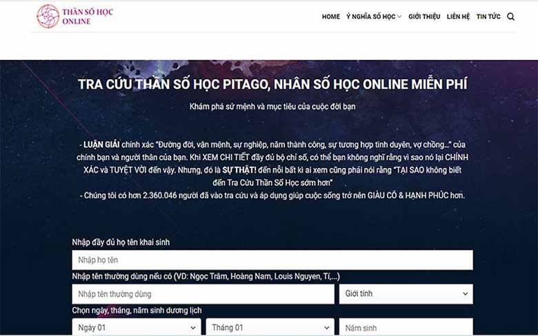 Top 5 website tra cứu thần số học đúng chuẩn nhất hiện nay