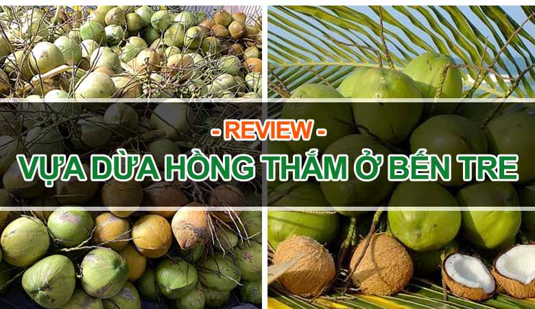 Vựa dừa hồng thắm ở Bến Tre